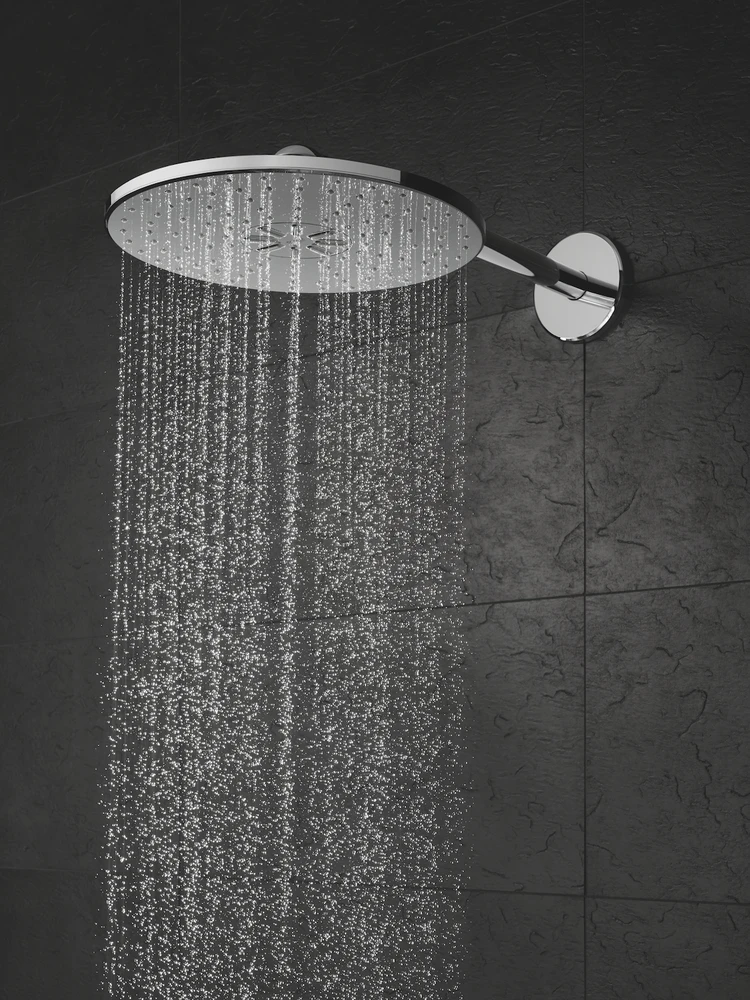 Grohe Potinkinė Rainshower 310 SmartActive dušo galva 310, 2 f-jos, laikikliu iš sienos 400mm, chromas