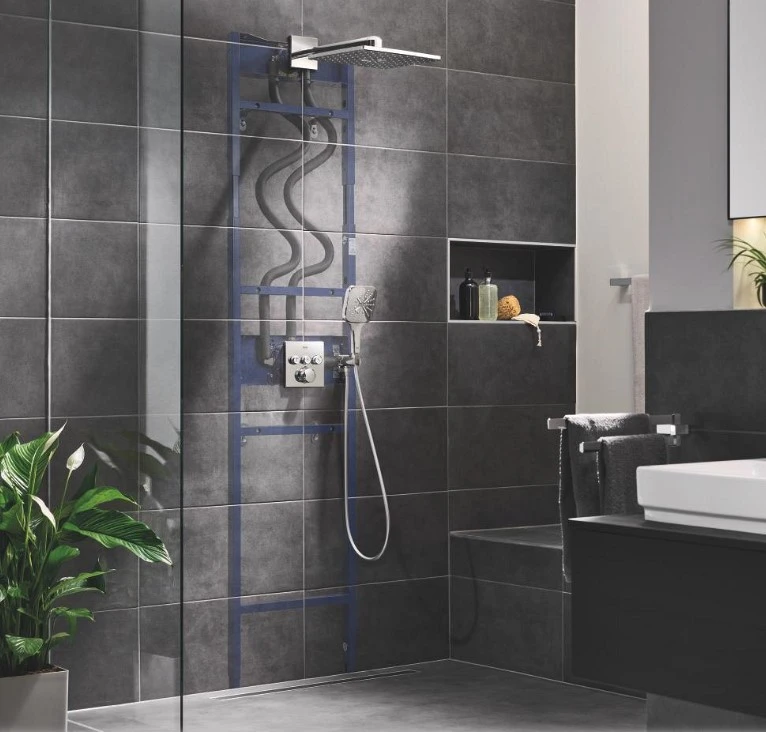 Grohe Rapido duo dušo rėmas, 500x160 mm, h=2182-2362 mm