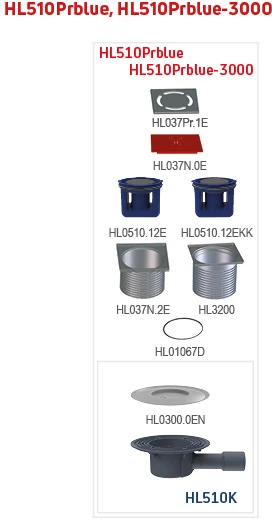 Hl Hutterer Lechner HL traps DN40/50 "Primus", 123x123mm