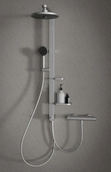Ideal Standard Ideal_Standa TERMOSTATINIS DUŠO KOMPLEKTAS ALU+ SIDABRINIS MATINIS