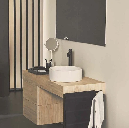 Praustuvo maišytuvas Ideal Standard Ceraline, aukštas, be dugno vožtuvo, Silk Juodas matinė juoda