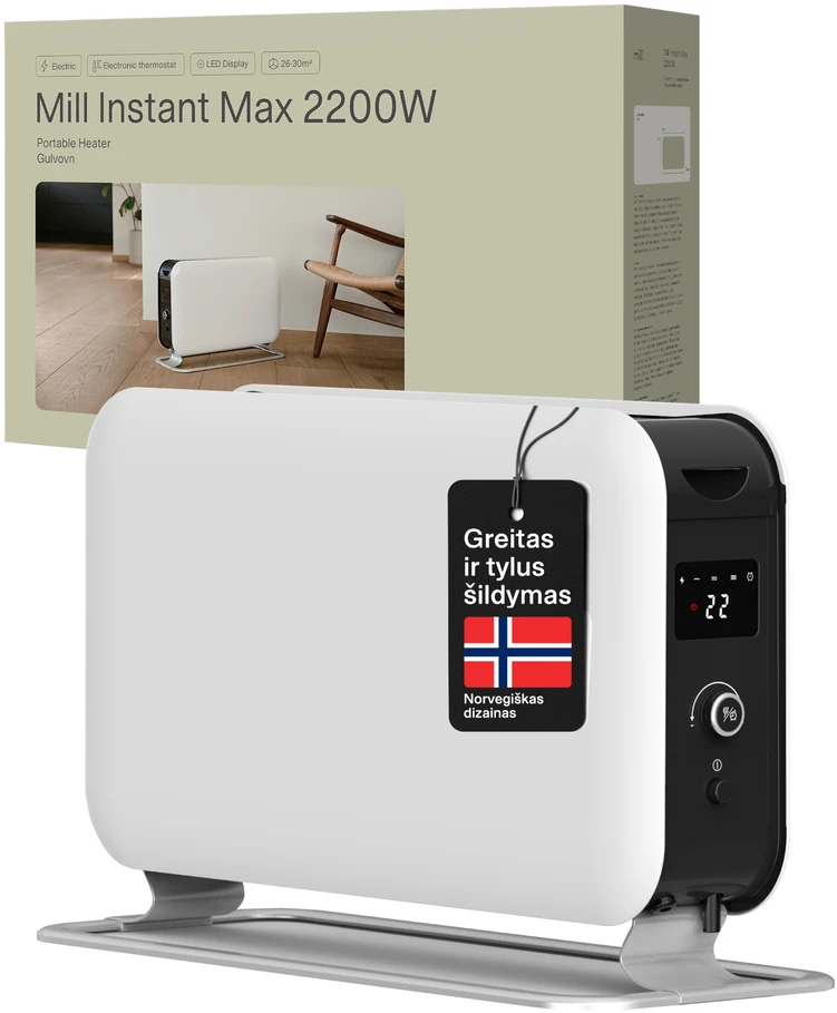 Konvekcinis šildytuvas Mill CO2200LEDMAX 2200 W
