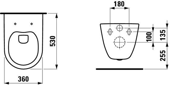 Pakabinamas klozetas Laufen Pro New su dangčiu Rimless H8669570000001