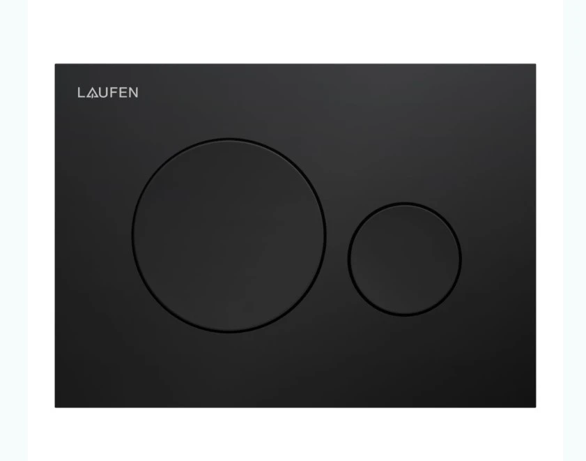 Laufen Nuleidimo mygtukas Ineo Moon, juodas matinis