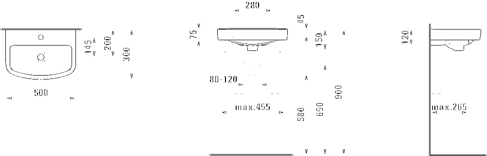 Laufen Praustuvas Kompas 50 10150-000104