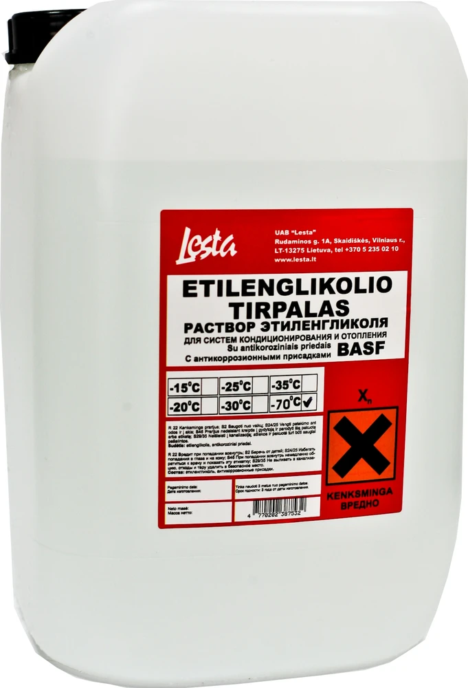 Lesta Etilenglikolio tirp. 5kg 50proc. su inhibitoriais (Tik šildym.sist.)