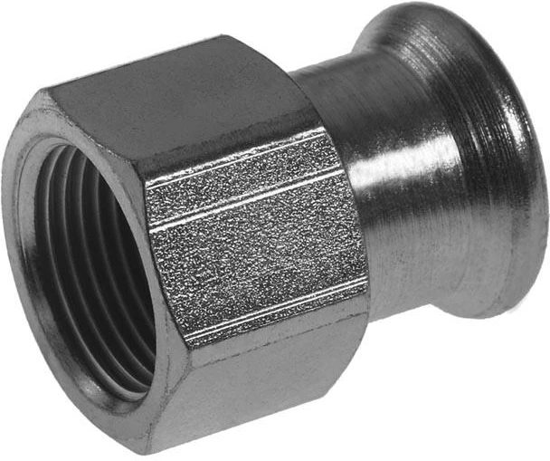 Nerūd. plieno KAN-therm Inox pres. jungtis 28 x 1", su vid. sriegiu