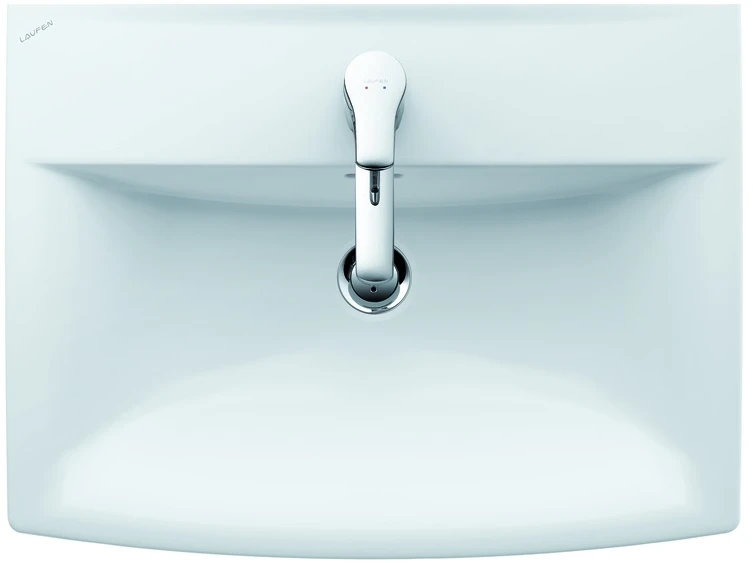 Laufen Pro Nordic praustuvas 60x42cm su maišytuvo anga, baltas