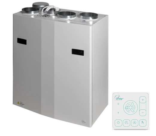 Rekuperatorius ENSY WAVE 400BH vert. deš.p. su Wi-Fi ir Bluetooth valdikliu