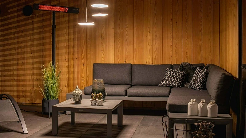 SUNRED | Šildytuvas | RD-DARK-25S, tamsiai stovintis | Infraraudonųjų spindulių | 2500 W | Juodas | IP55