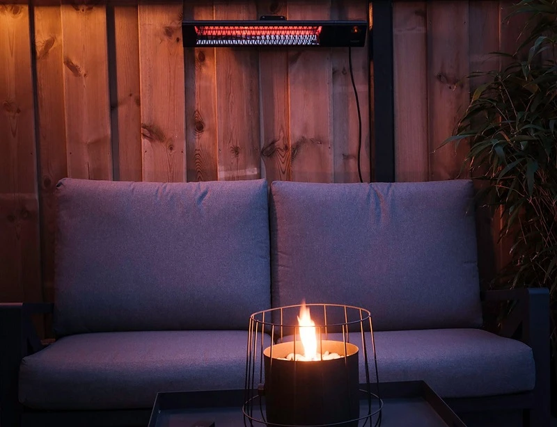 SUNRED | Šildytuvas | PRO25W-SMART, „Triangle Dark“ išmanioji siena | Infraraudonųjų spindulių | 2500 W | Juodas | IP55