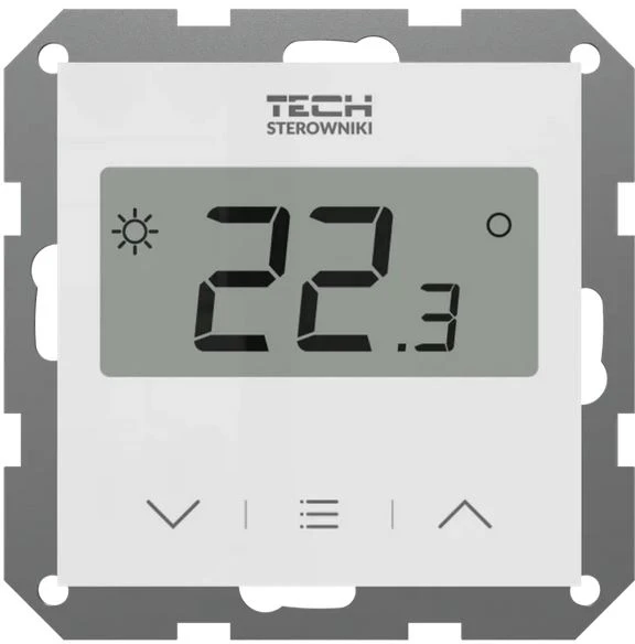 Tech Belaidis kambario termostatas su drėgmės jutikliu EU-F-8z, baltas