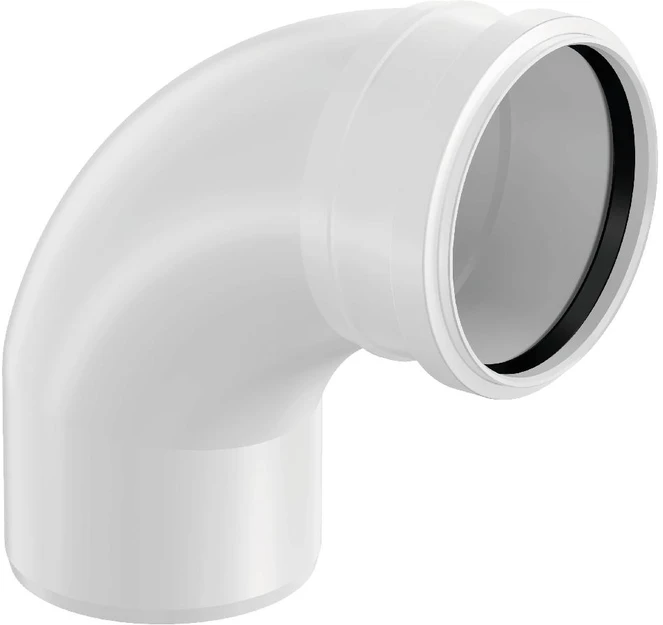 Uponor Decibel alkūnė 110 88,5° užapvalinta