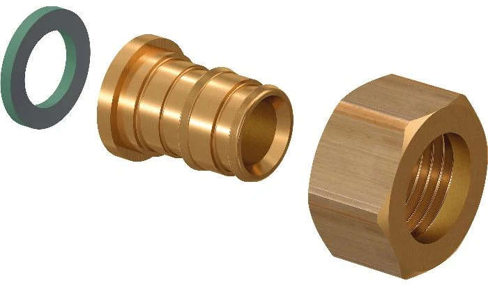 Jungtis UPONOR QE, su laisva veržle, d 20-1/2'', vidus
