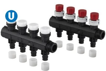 Uponor Vario Plus Q&E kolektorius bal. LS 6X Q&E 20x2,0