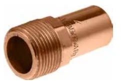 Varinis pres. nipelis su išoriniu sriegiu KAN-therm, 18xR3/4"i