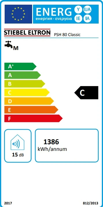 Vertikalus elektrinis vandens šildytuvas Stiebel Eltron PSH 80 Classic, 80L