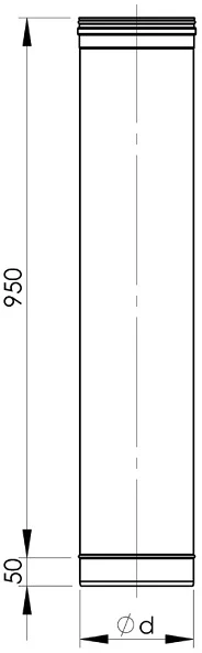 Vilpros Pramone Apvalus įdėklas HeatUp NP d.200, L-1.0m