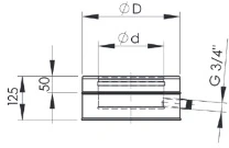 Vilpros Pramone DW kond. rinktuvas šon. HeatUp NPNP d.130/180 (BL) (H221 1 3105 0130 000)