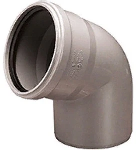 Vidaus kanalizacijos alkūnė, Wavin Ø 40 mm, 67°