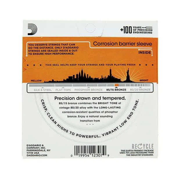 D'ADDARIO 85/15 BRONZA .010-.050 EZ900
