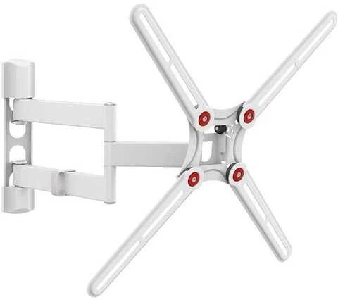 Laikiklis BARKAN 3400W.W 65" lygiam/lenktam TV, 4 lankstų, sieninis, baltas