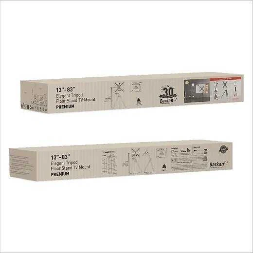 Laikiklis BARKAN DTP410 13"-83" TV, pakreipiamas, trikojis