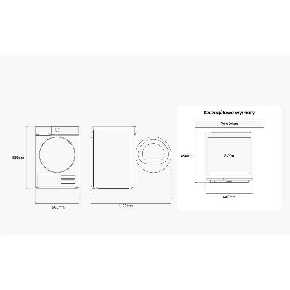 Džiovyklė Samsung DV90DB8845GHU4