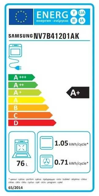Orkaitė Samsung NV7B41201AK/U3