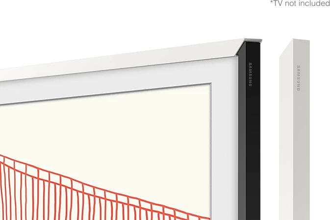 SAMSUNG Frame 50 Baltas Modern 2021 90 degree square