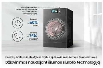 Skalbimo mašina Samsung WD18DB8995BZT2