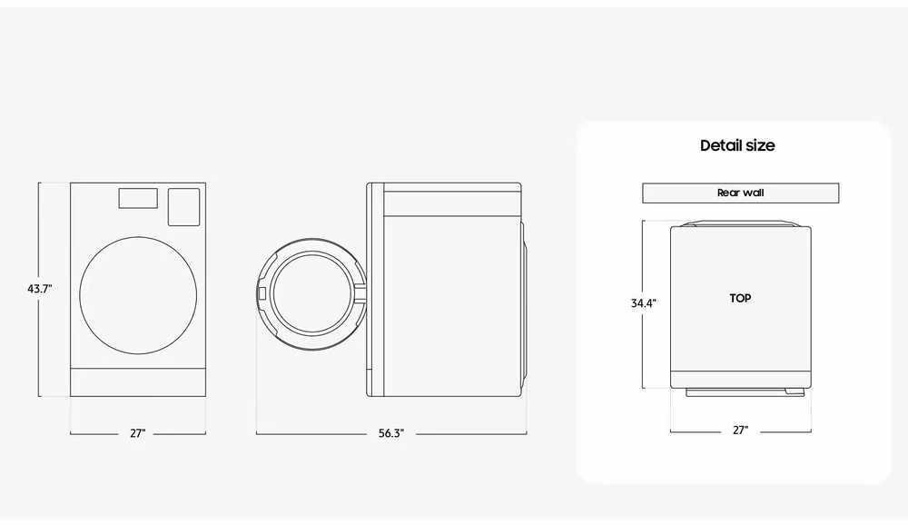 Skalbimo mašina Samsung WD18DB8995BZT2