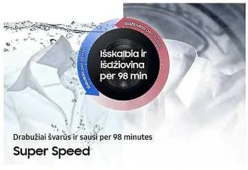 Skalbimo mašina Samsung WD18DB8995BZT2