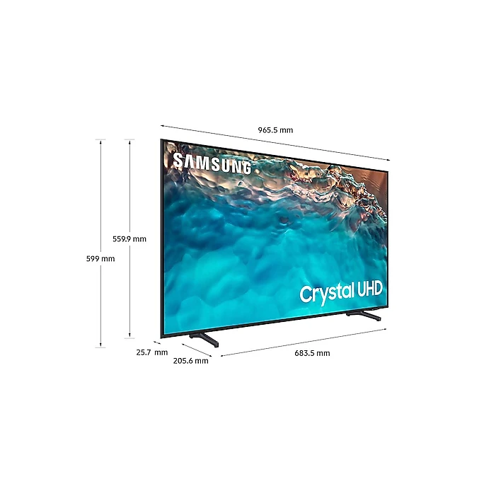 Televizorius SAMSUNG UE43BU8072UXXH Smart 43" UHD 50Hz 3xHDMI 2xUSB