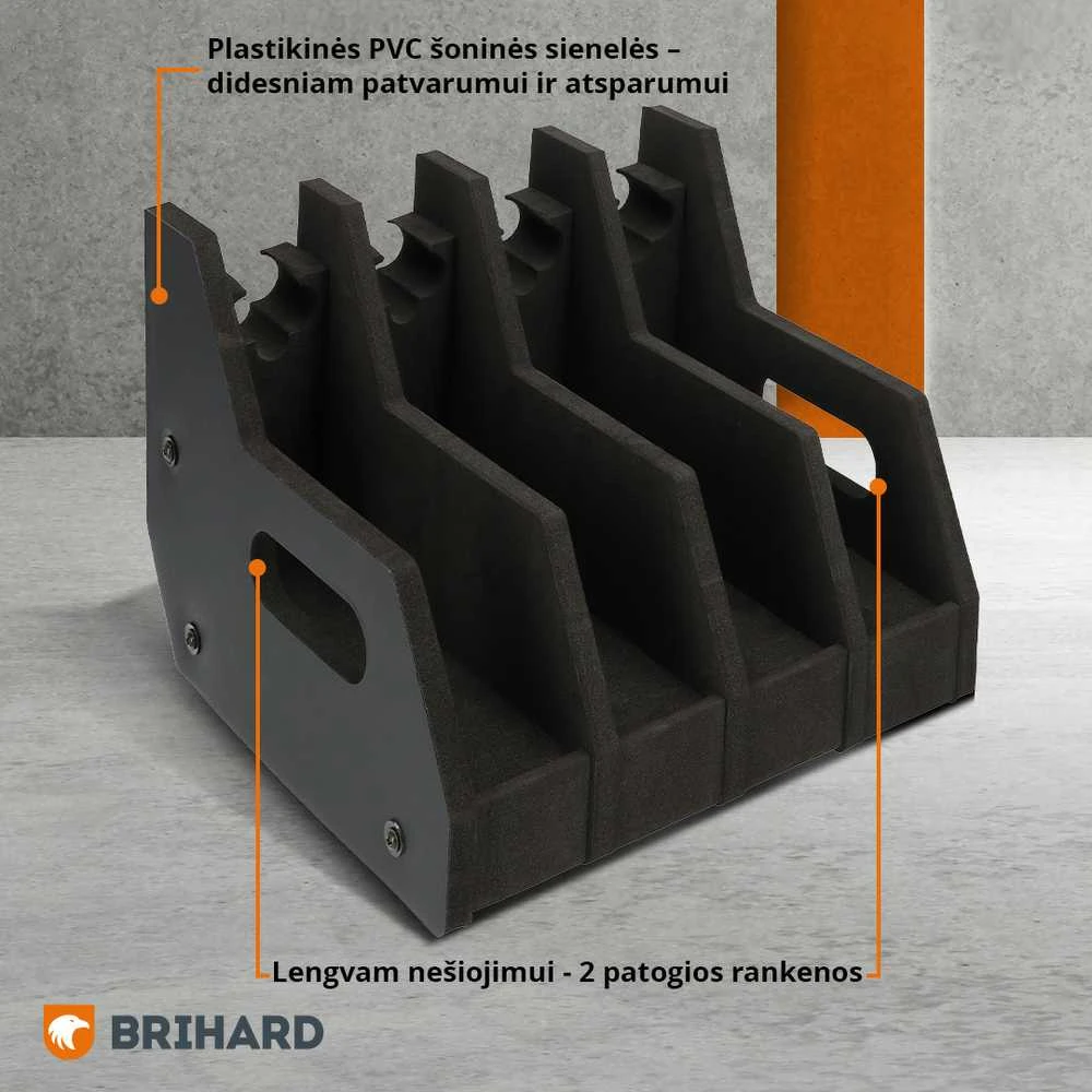 BRIHARD ADVANCED 4-GUNS FOAM HOLDER PISTOLETŲ STOVAS