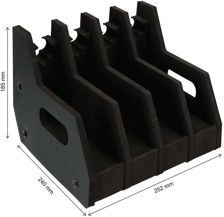 BRIHARD ADVANCED 4-GUNS FOAM HOLDER PISTOLETŲ STOVAS