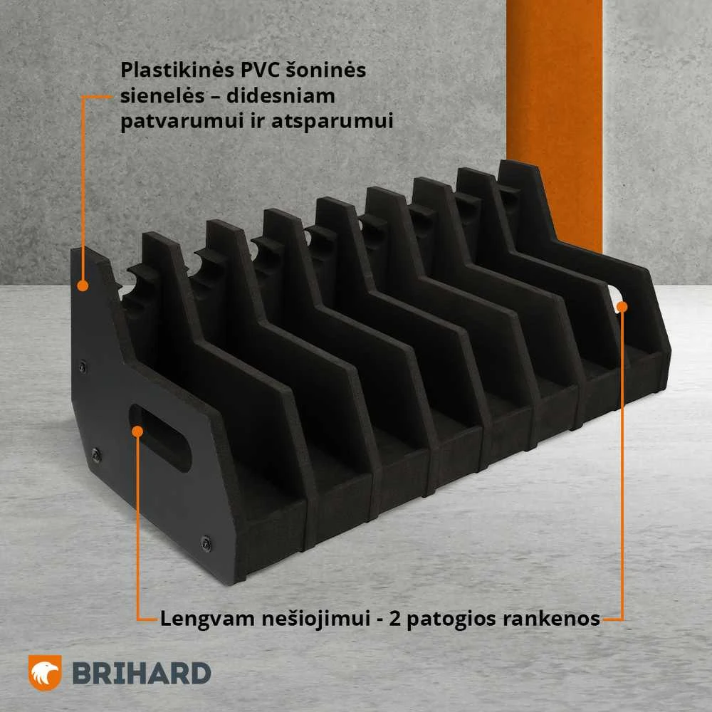 BRIHARD ADVANCED 8-GUNS FOAM HOLDER PISTOLETŲ STOVAS