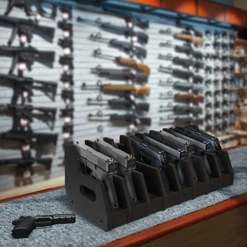 BRIHARD ADVANCED 8-GUNS FOAM HOLDER PISTOLETŲ STOVAS