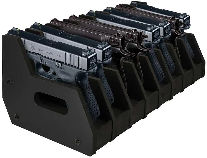 BRIHARD ADVANCED 8-GUNS FOAM HOLDER PISTOLETŲ STOVAS
