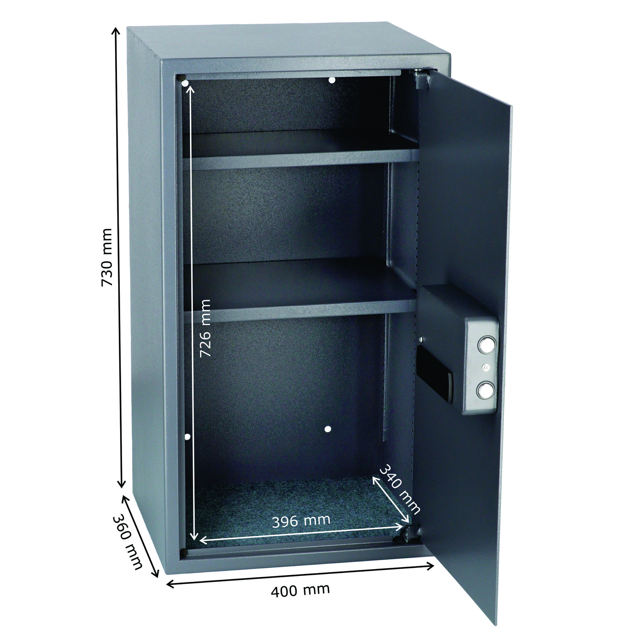 Brihard BUSINESS XXL BIOMETRIC pastatomas seifas