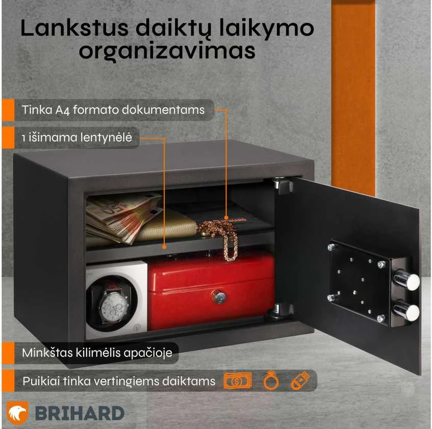 Brihard Family K Black Pearl Baldinis seifas