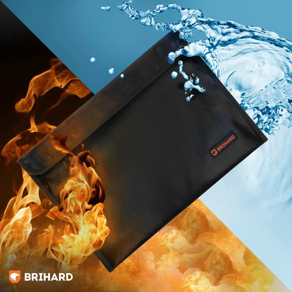 BRIHARD FIRE PROOF DOCUMENTS BAG