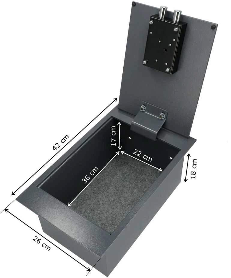 Brihard FLOOR A4 K įmontuojamas seifas