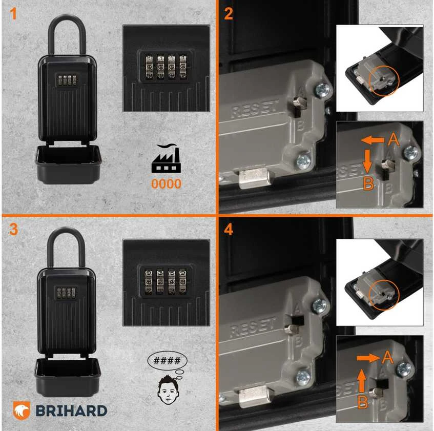 Brihard Key Lock Box All Season Shackle XL