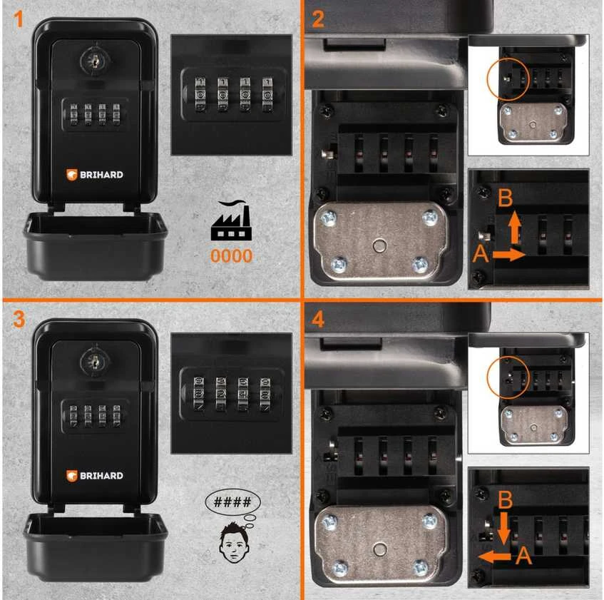 Brihard Key Lock Box All Season XL Emergency key