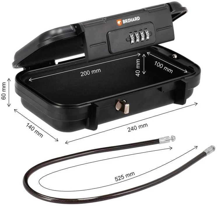 Brihard Travel Atsparus vandeniui Case