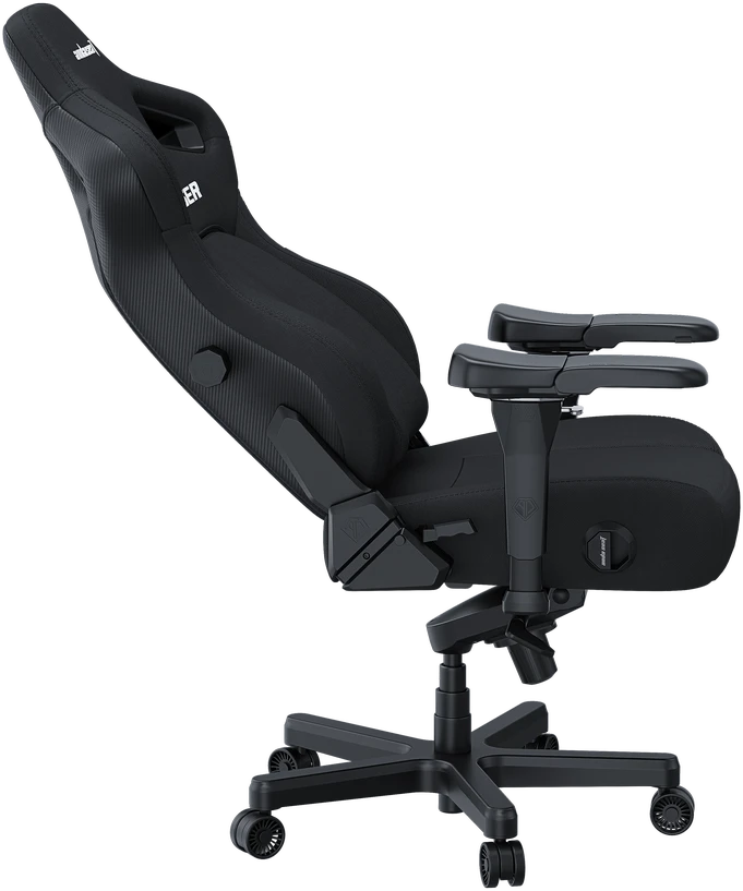 Žaidimų kėdė AndaSeat Kaiser 4 XL, juodos spalvos, medžiaga: audinys