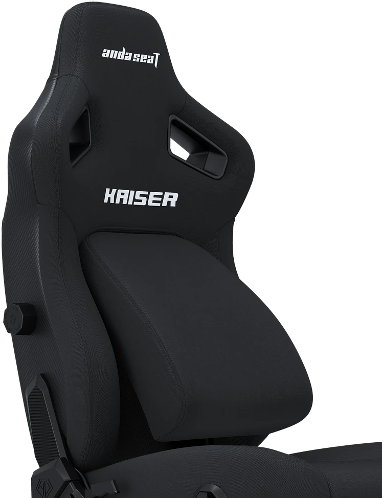 Žaidimų kėdė AndaSeat Kaiser 4 XL, juodos spalvos, medžiaga: audinys