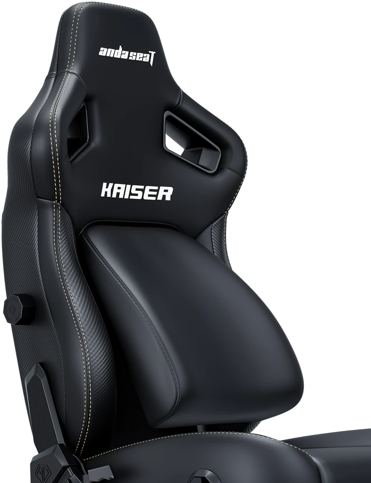 Žaidimų kėdė AndaSeat Kaiser 4 XL, juodos spalvos, medžiaga: eko oda
