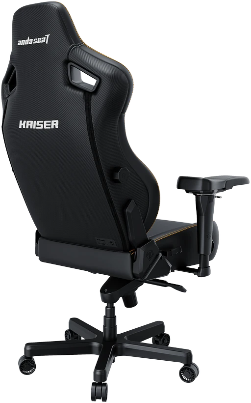 Žaidimų kėdė AndaSeat Kaiser 4 XL, juodos spalvos, medžiaga: eko oda